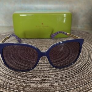 Kate Spade Blue Sunglasses with Case
